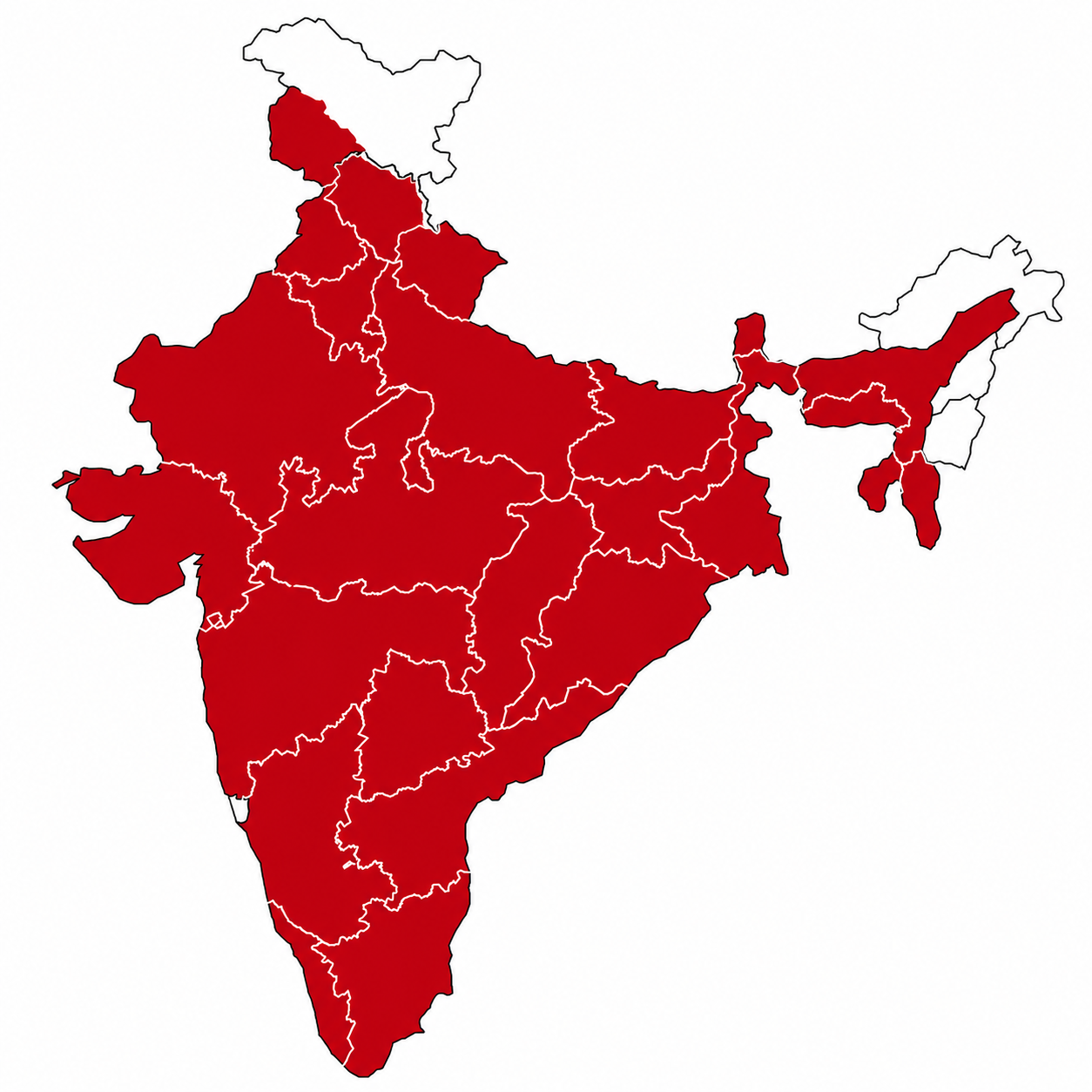 India Coverage Map